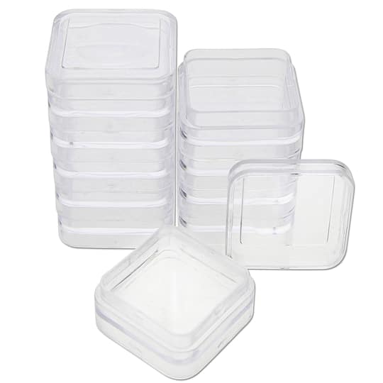 The Beadsmith&#xAE; Personality Case Square Stacker Jar Set